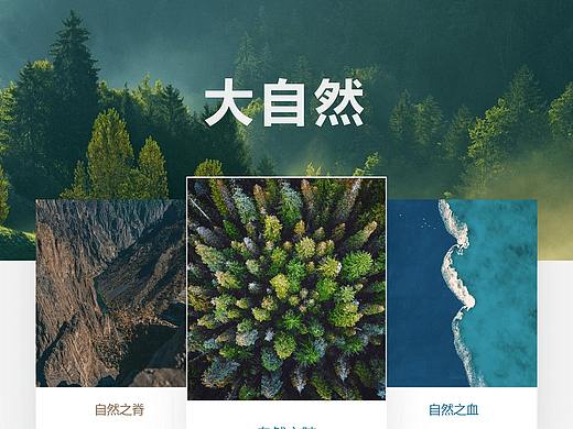 大自然的网页模板