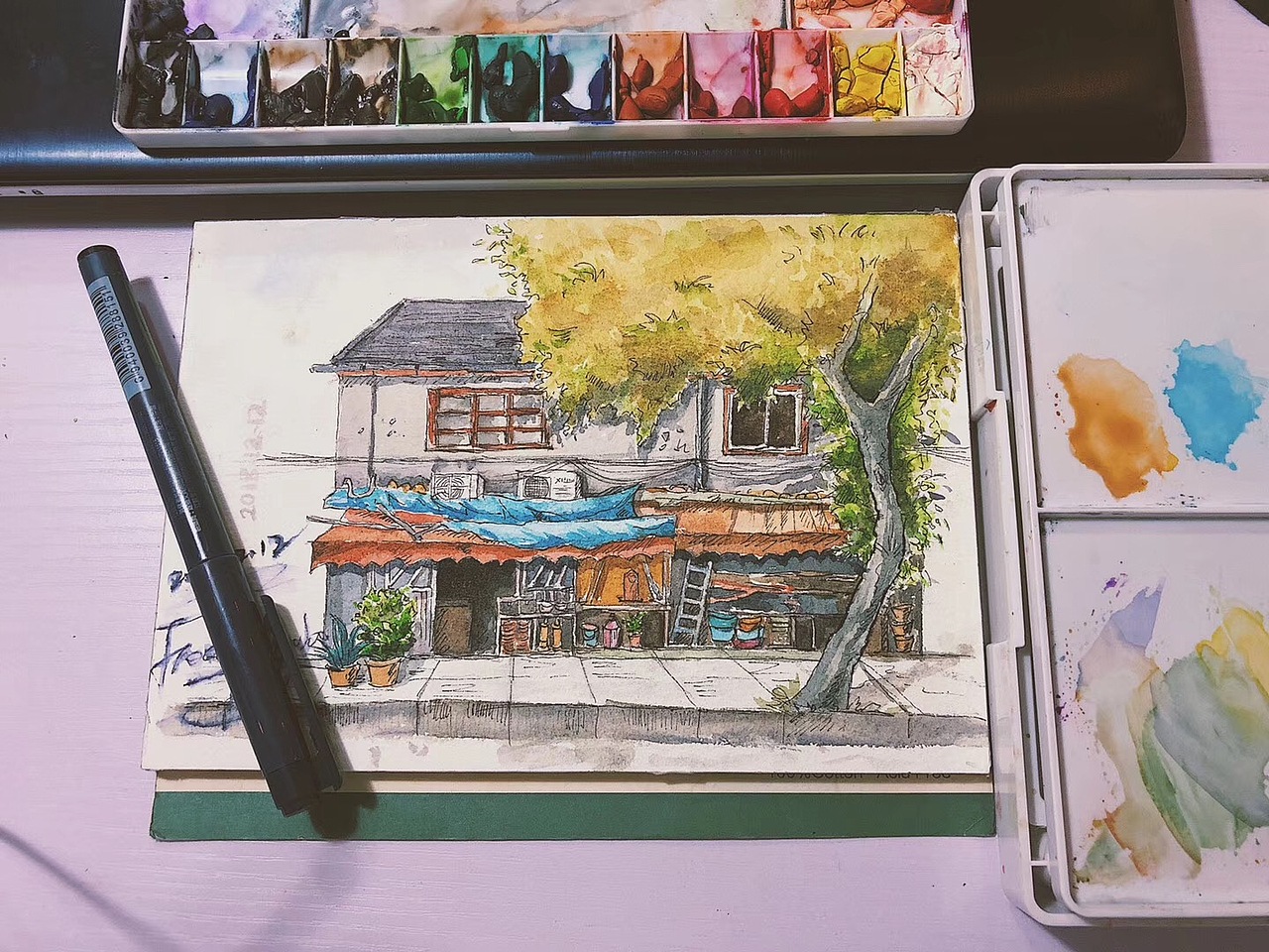 水彩插画手绘（图ZMTQ3OTcwNTQ4） - 创作习作 - 站酷设计师psycho露原创素材 - 站酷ZCOOL