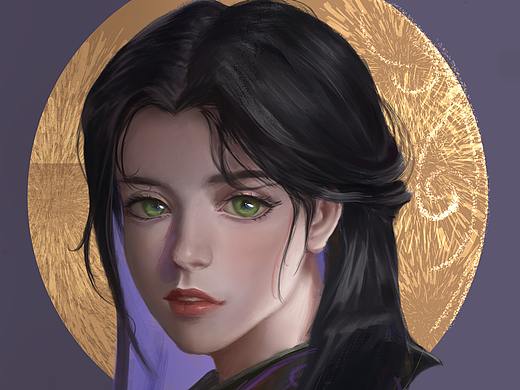 每日一画:女头,喜欢的可以找我约类似的稿