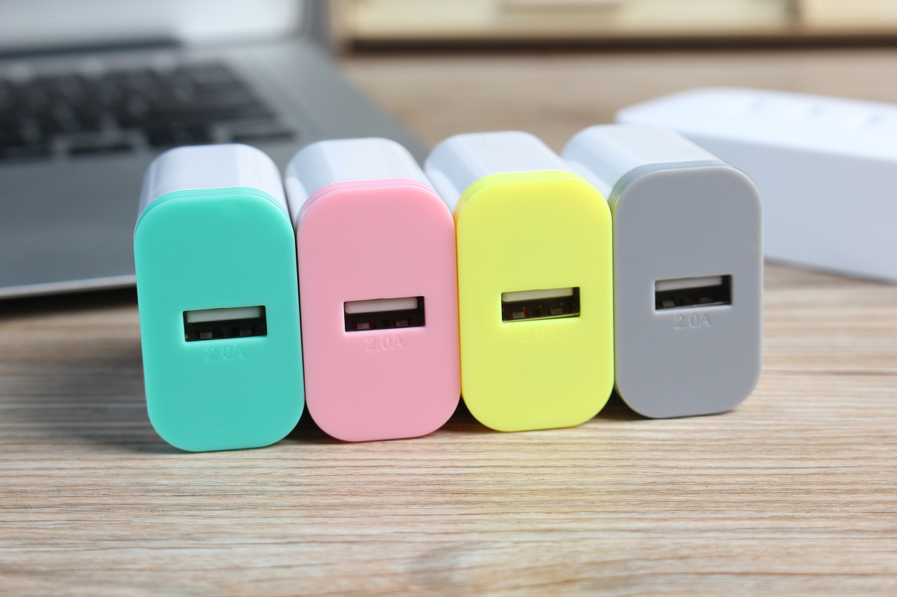 多彩单usb充电头