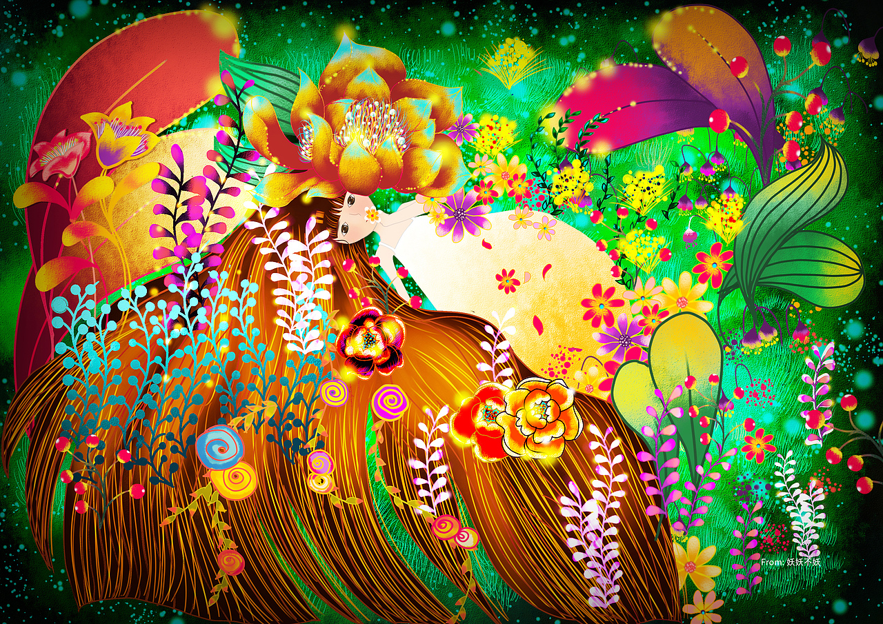 随便画画（图ZOTYzMDI1NjA=） - 艺术插画 - 站酷设计师妖妖小精呢原创素材 - 站酷ZCOOL