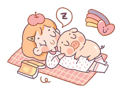 遇见小可爱 | 和纸胶带插画 