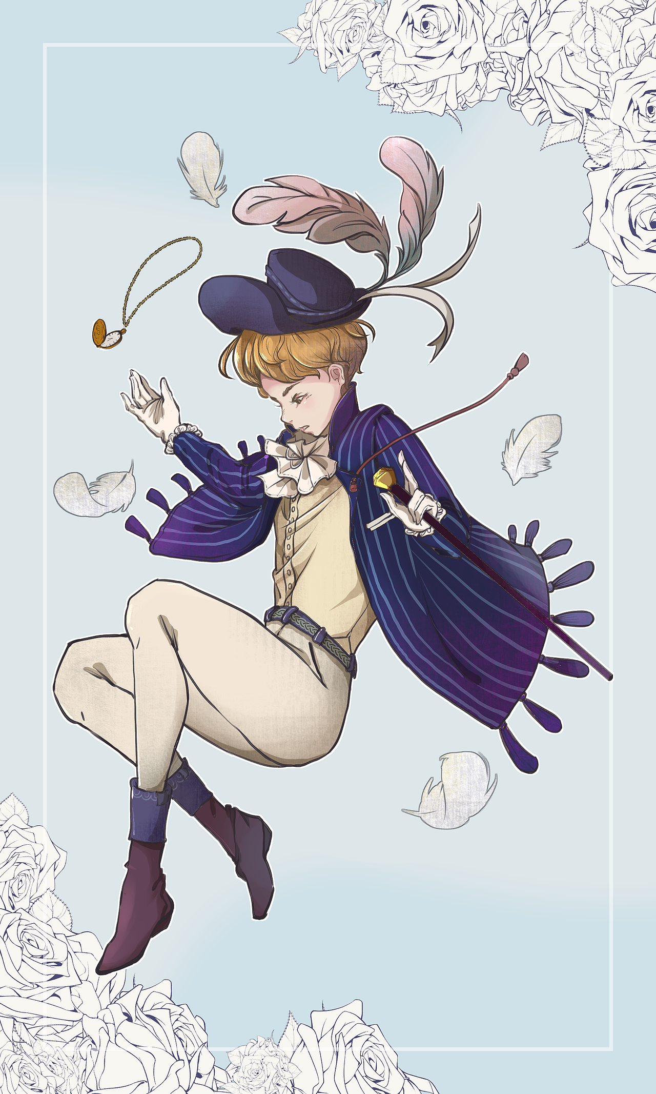 人物立绘（图ZMjQ3MzUwMTE2） - 创作习作 - 站酷设计师羚野原创素材 - 站酷ZCOOL