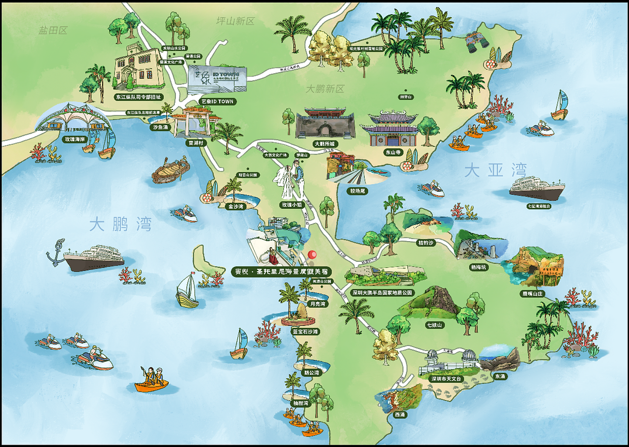 景区手绘地图合集🔥（图ZMjMwOTg2OTg0） - 艺术插画 - 站酷设计师画手绘的何哈哈原创素材 - 站酷ZCOOL