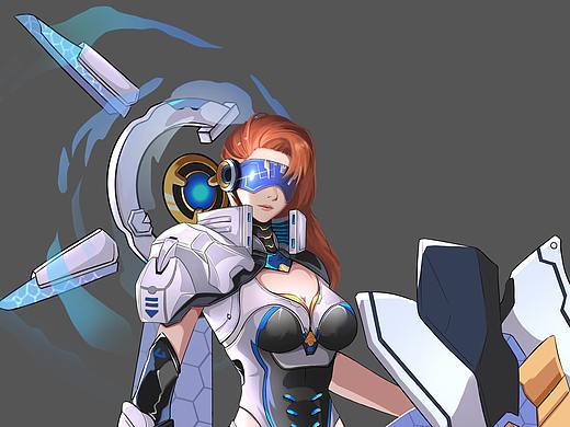 机甲小角色~（个人主页-ZNTQyMDQ2NjQ=） - 游戏原画 - 站酷设计师拾光笔默原创素材 - 站酷ZCOOL