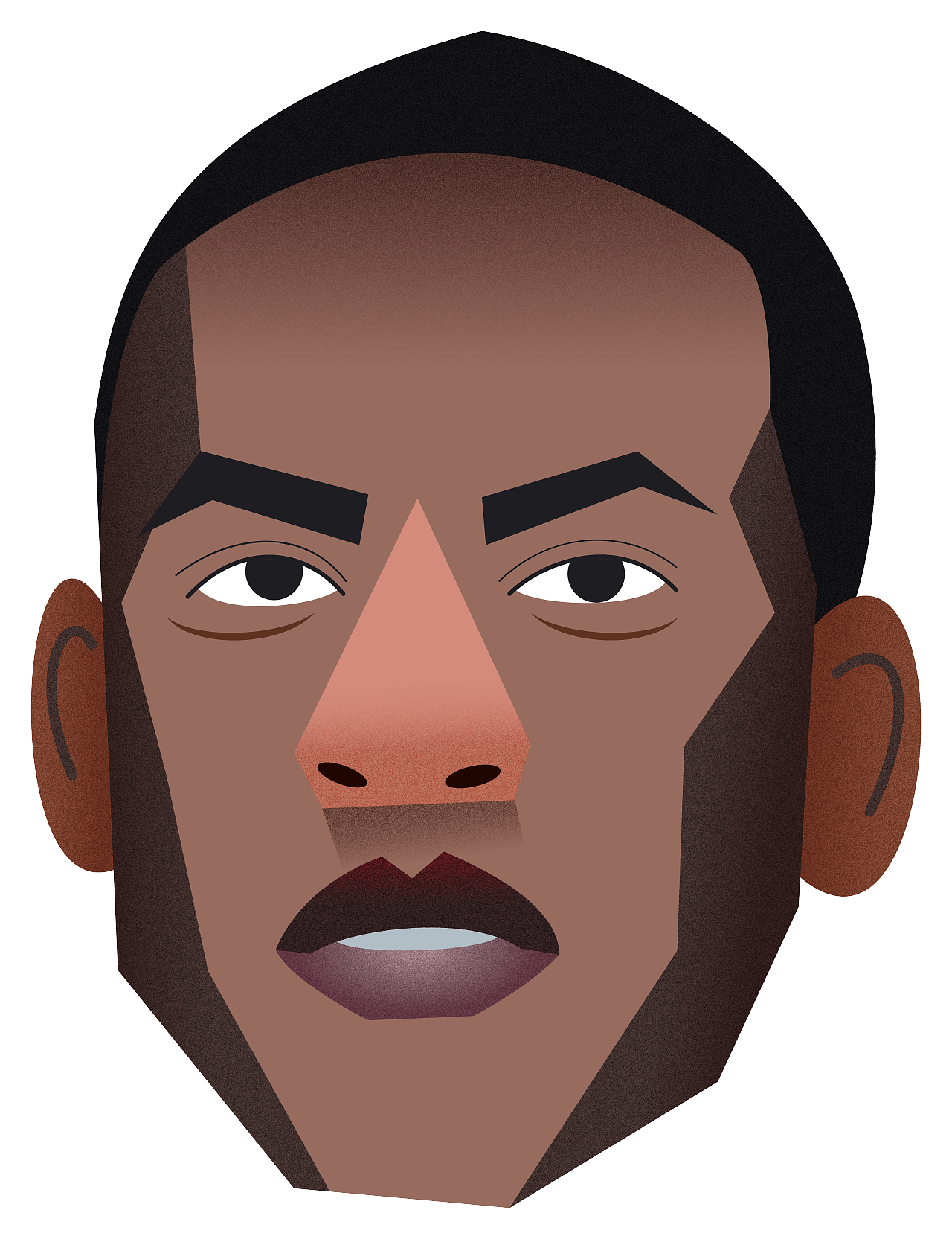 矢量人头抽象|插画|插画习作|z90586594 - 原创作品 - 站酷 (zcool)