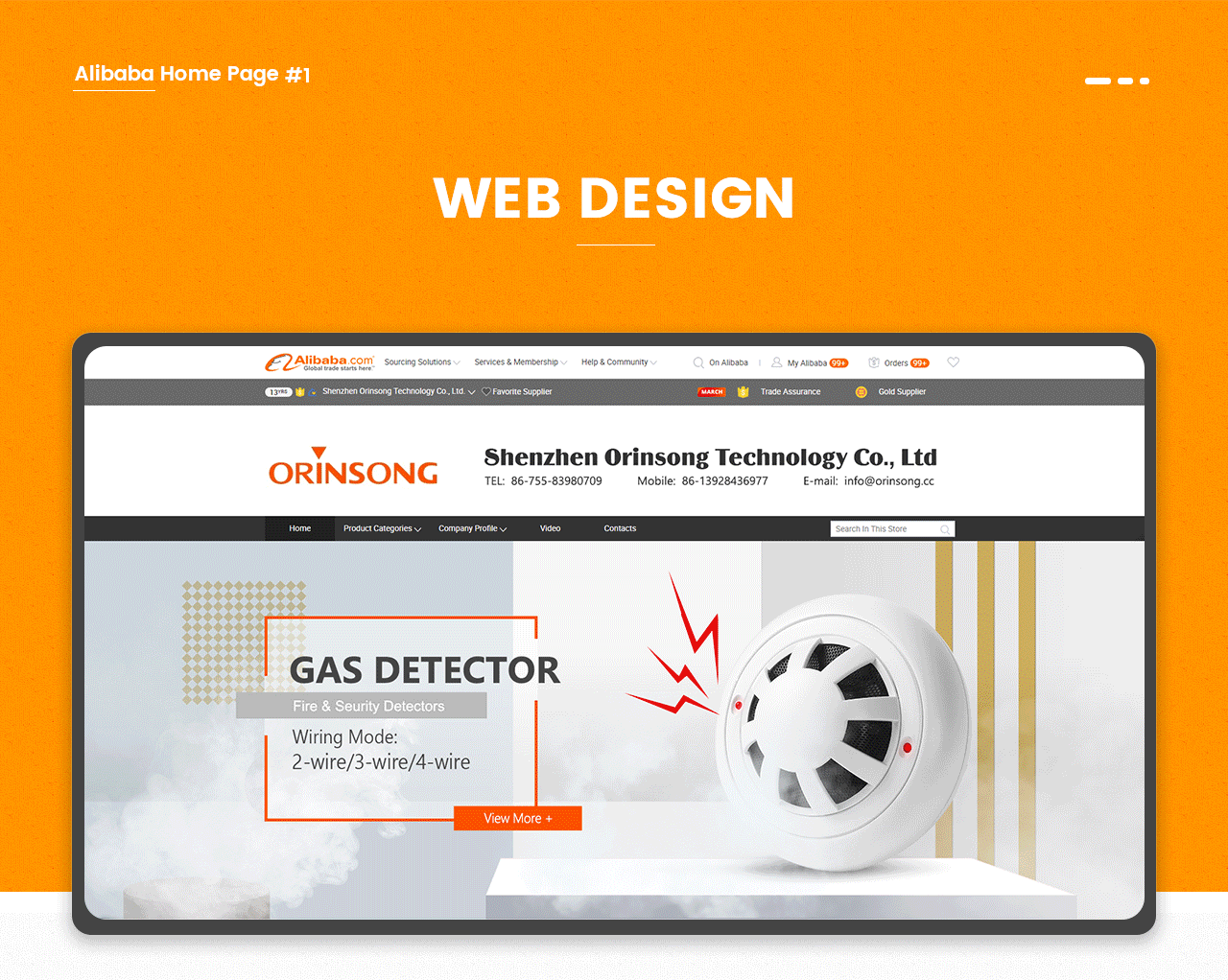安防企业阿里国际站首页（图ZMTcyNjExOTU2） - 其他网页 - 站酷设计师Xarasummer原创素材 - 站酷ZCOOL