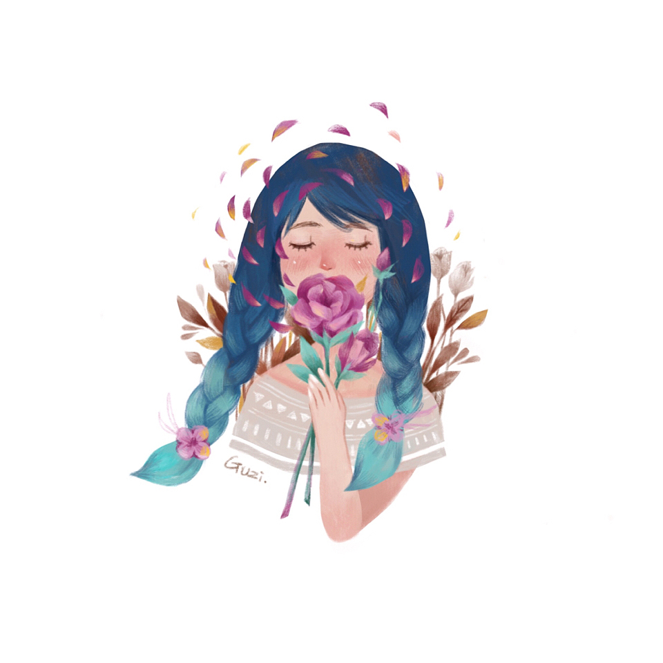 ipadpro 板绘 /不看 不说 不听/（图ZNDA5ODgzOTI=） - 商业插画 - 站酷设计师谷子粒儿原创素材 - 站酷ZCOOL