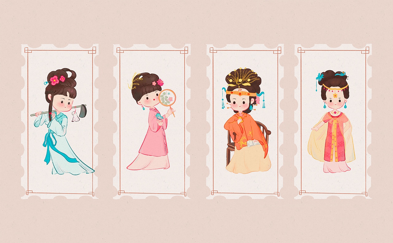 红楼梦之金陵十二钗（图ZMzA2OTQzMTg4） - 商业插画 - 站酷设计师静Jane原创素材 - 站酷ZCOOL