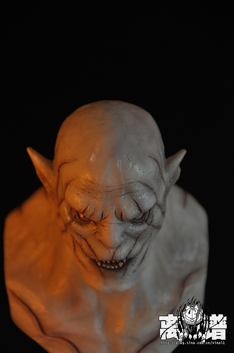 霍比特人白兽人azog涂装完成品