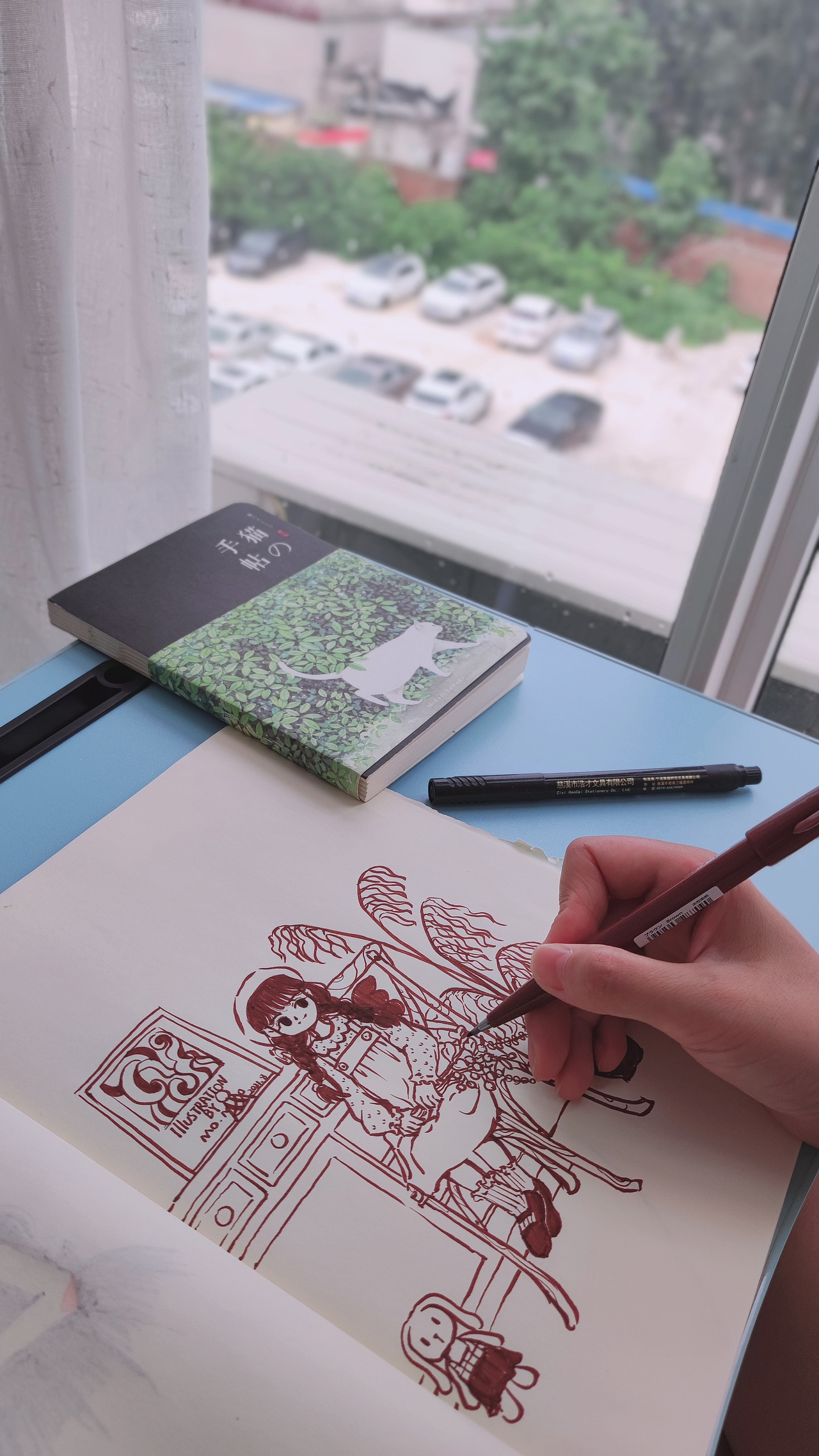 下雨天🌧️ &猫🐱 &画画🎨