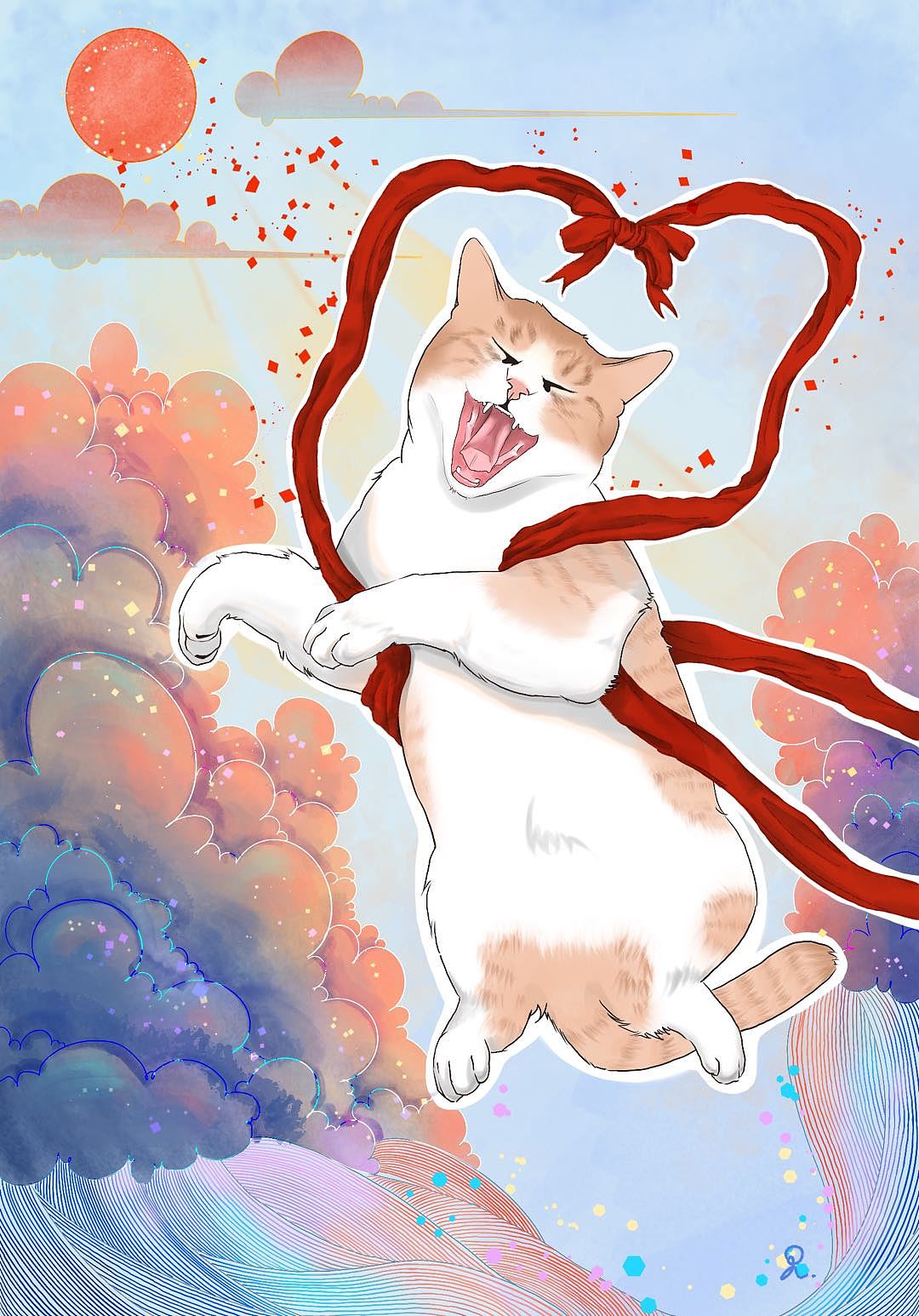 飛天橘座（圖ZMjY1NzU0MTY0） - 藝術(shù)插畫 - 站酷設(shè)計(jì)師藍(lán)AZZU原創(chuàng)素材 - 站酷ZCOOL