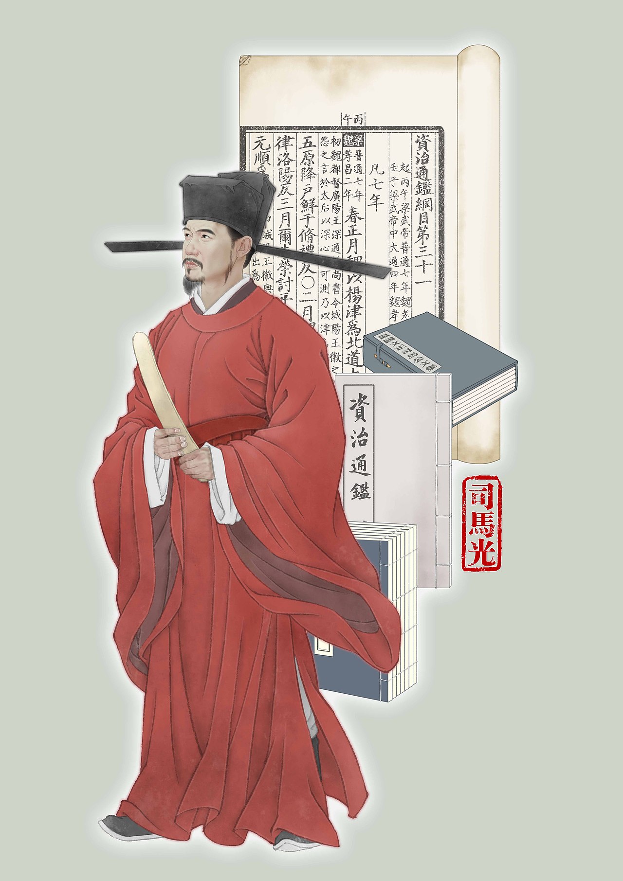 纪保超书籍封面插画设计——【中华先贤人物故事汇】