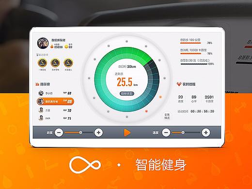 智能健身器界面UI设计