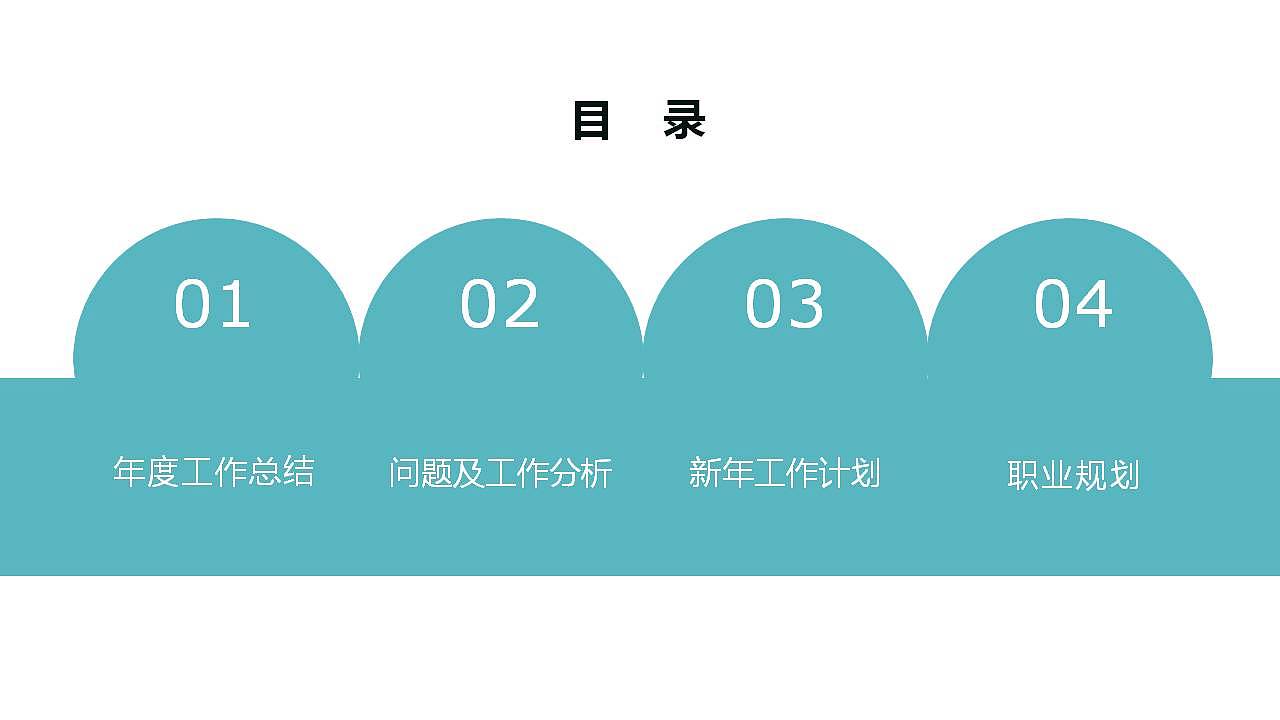 简约商务风人事行政部门年度总结计划PPT模板