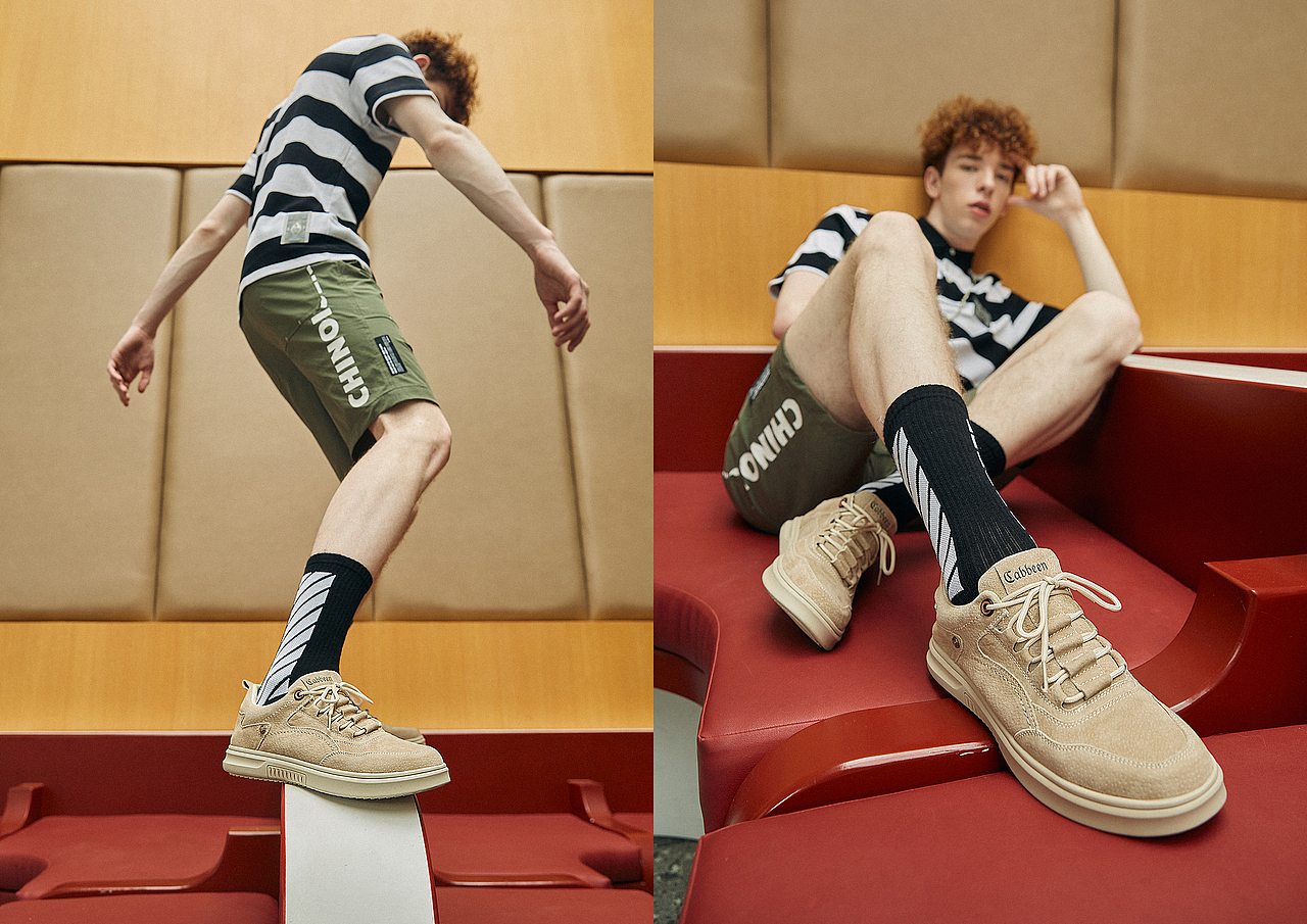 cabbeen shoes 2020 summer 卡宾男鞋2020夏
