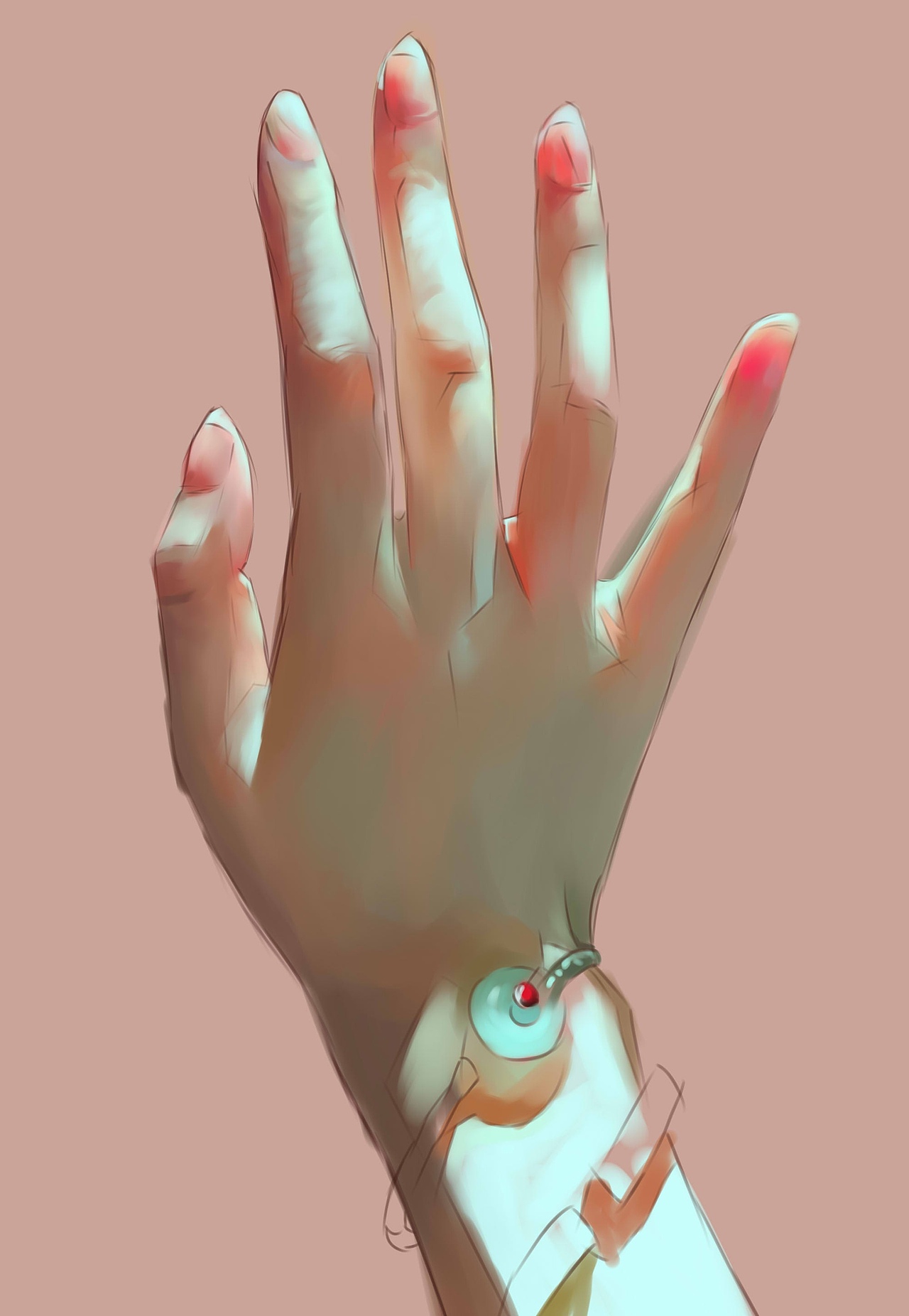 我好久没画手了