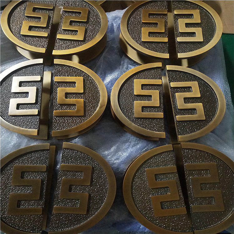 红古铜不锈钢拉手 酒店大门仿古铜不锈钢拉手众钰批发