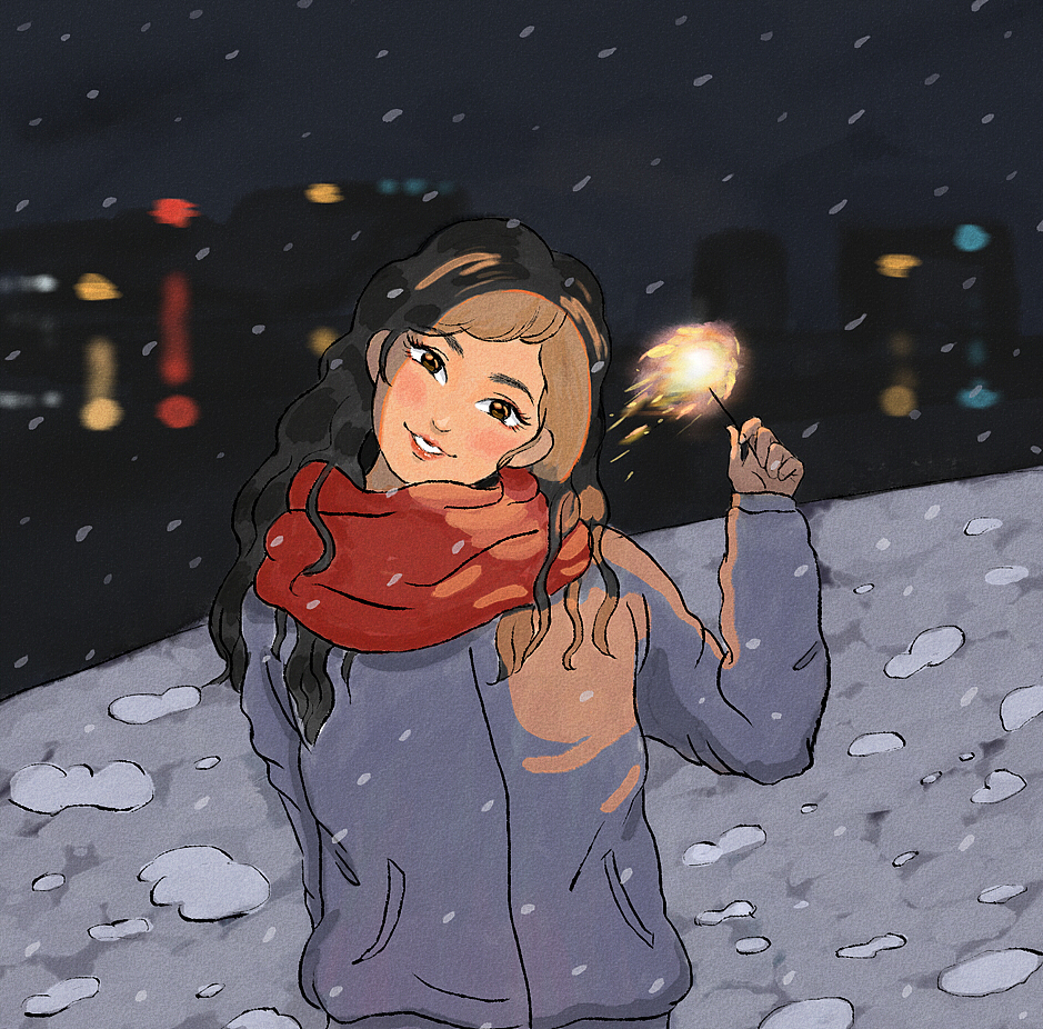 放烟花啦啦啦