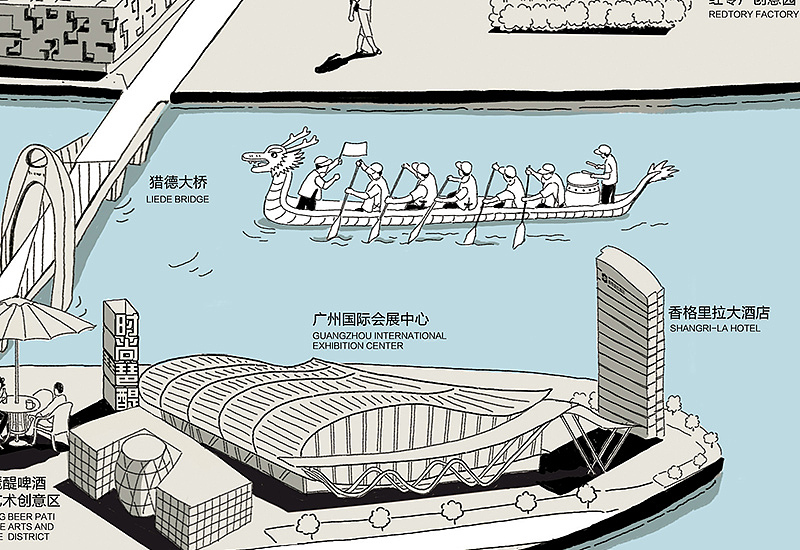 广州创意手绘地图