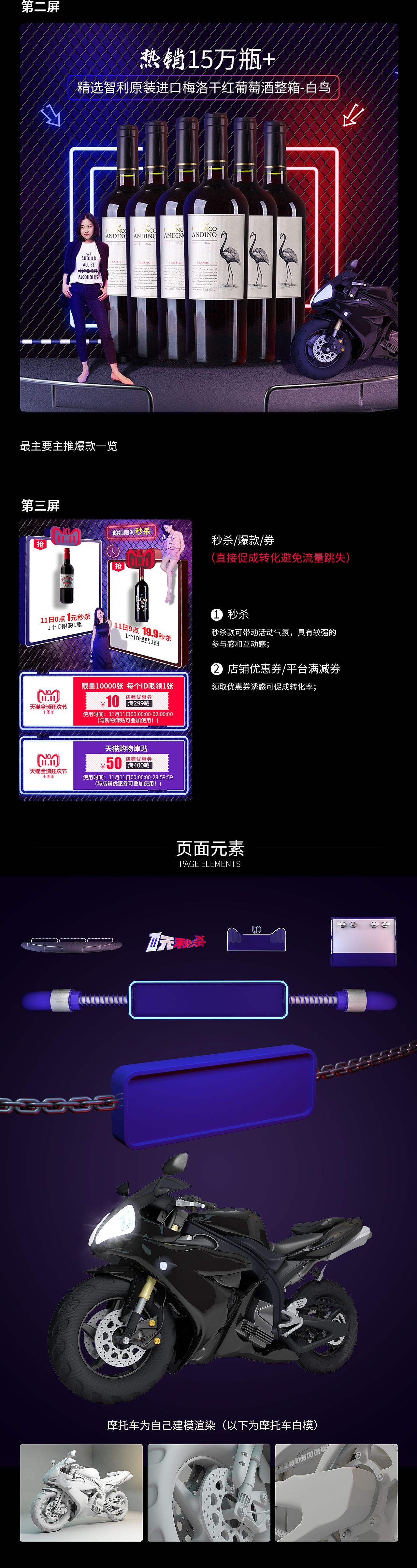 2018年天猫双十一醉鹅娘葡萄酒旗舰店承接页