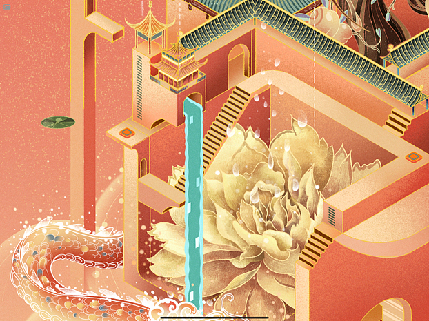 国庆版纪念碑谷（图ZMzUxOTY1NTQw） - 商业插画 - 站酷设计师卓一衡原创素材 - 站酷ZCOOL