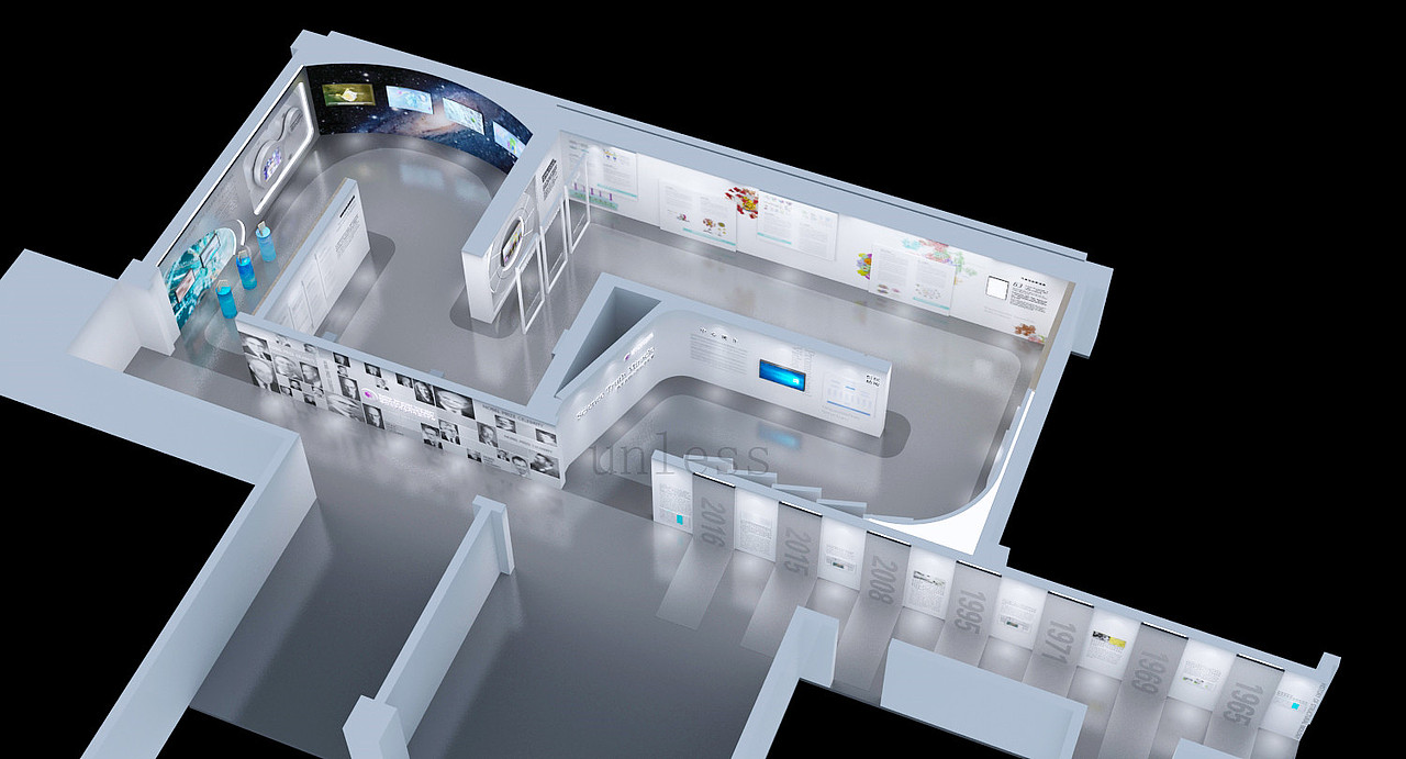 简洁大气的创新中心 展厅设计