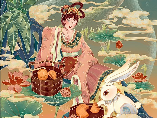 中国传统二十四节气之大暑|插画|创作习作|周颖萩 - 原创作品 - 站酷