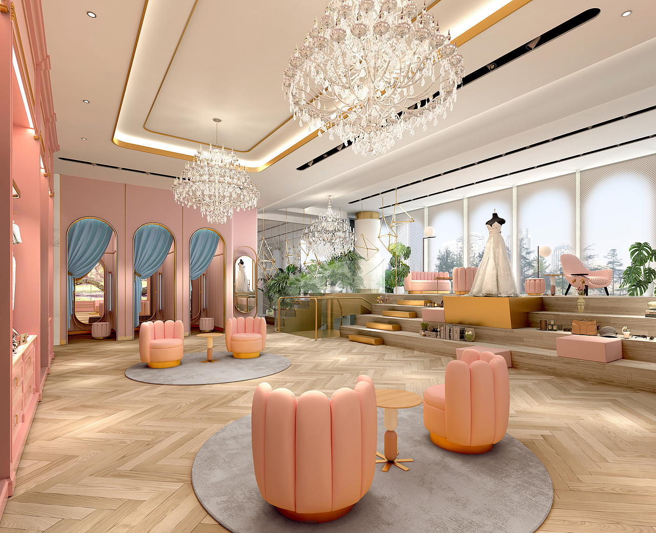 青岛红人馆空间设计（图ZMTM2NjA3MDQ4） - 家装设计 - 站酷设计师RefineDesign原创素材 - 站酷ZCOOL