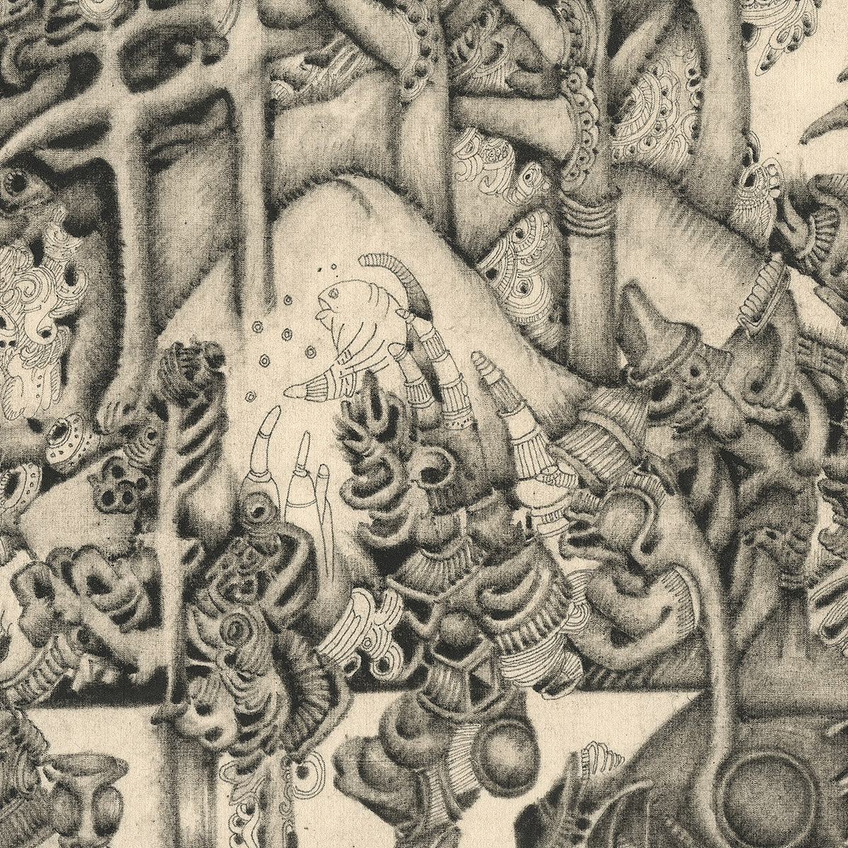 之二十九：走廊 布面墨 李晴