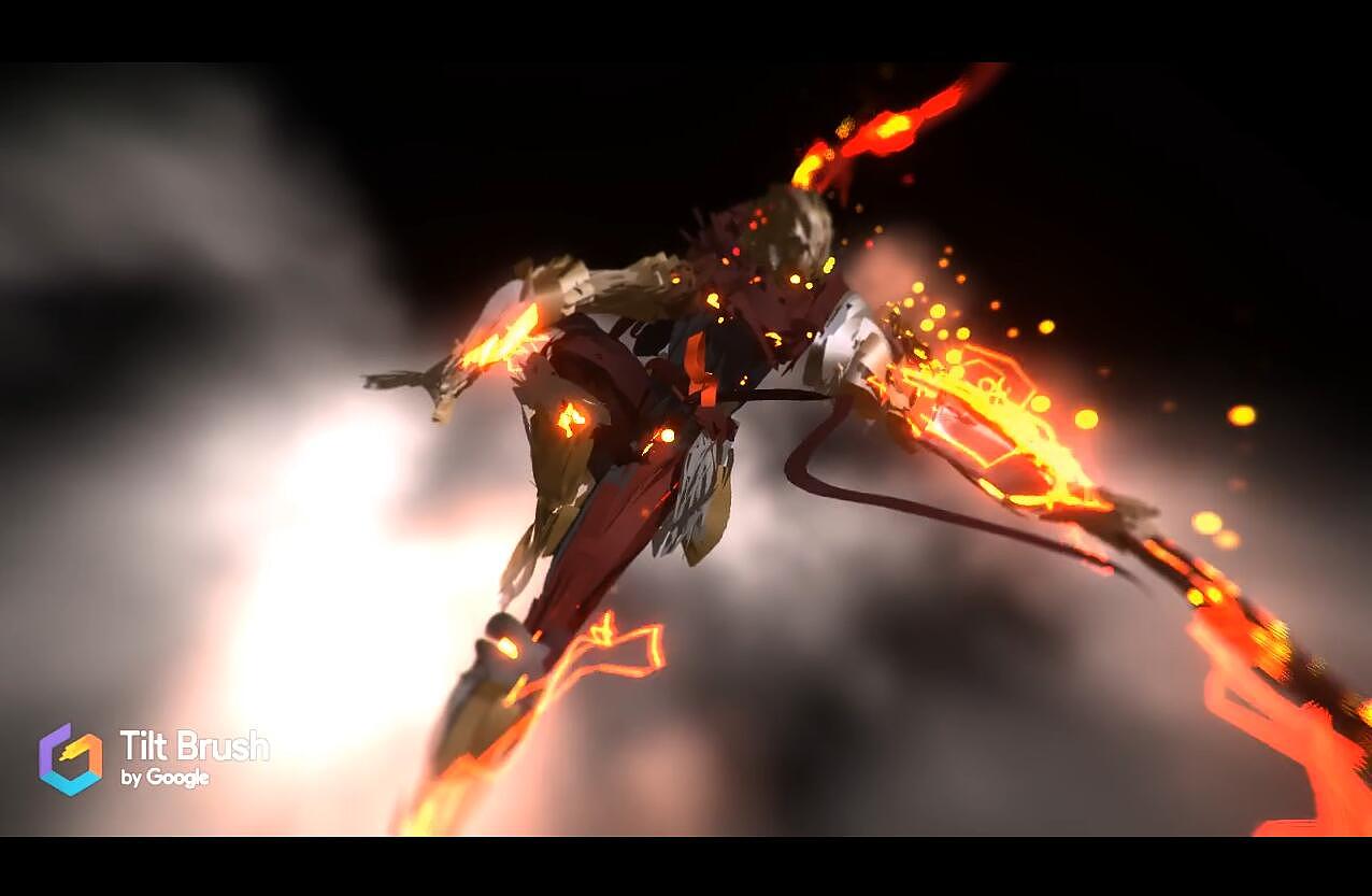 VR入手 TiltBrush初体验之大圣白龙（图ZOTQzMTU4NDQ=） - 人物/生物 - 站酷设计师DENGANG原创素材 - 站酷ZCOOL