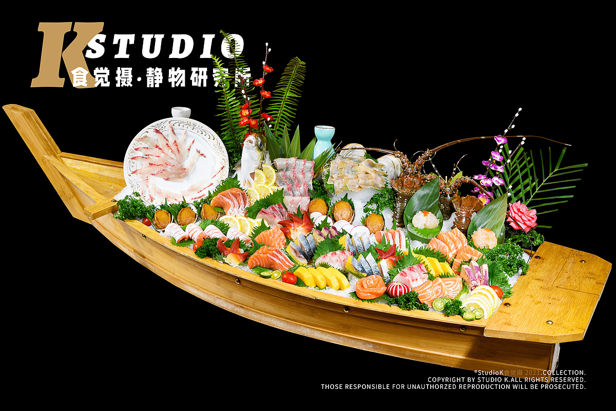 美食摄影|粤菜品牌合作案例/富景酒家×寿司刺身拍摄