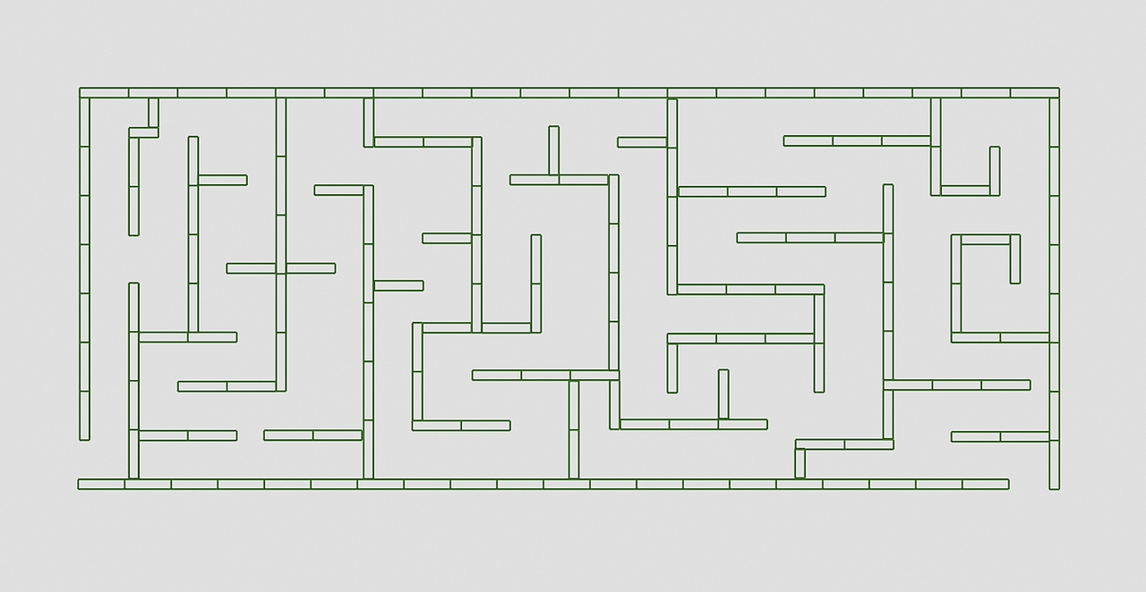 迷宫布局简易示意图