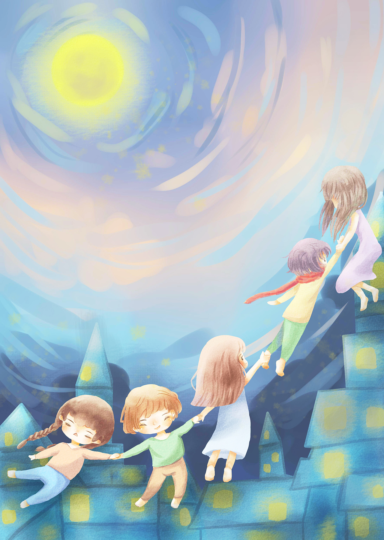 私奔到月球|插画|儿童插画|叫我团子 - 原创作品 - 站酷 (zcool)