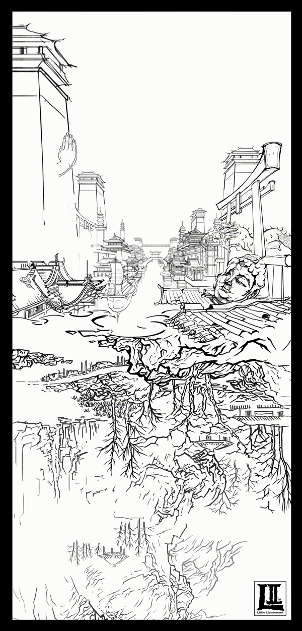 赛博朋克—东方主义(图ZMjAyMzE3MDA4) - 设定/分镜 - 站酷设计师小中尉原创素材 - 站酷ZCOOL