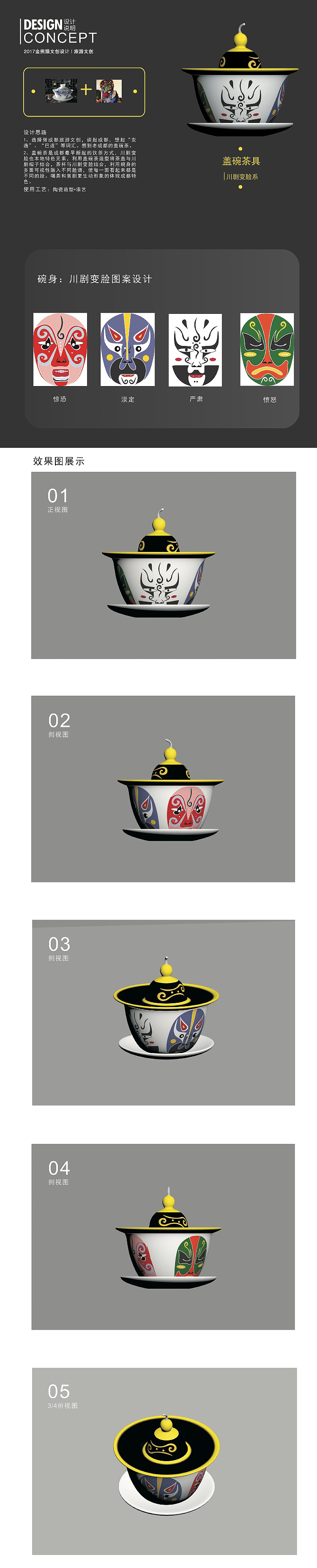 盖碗茶具文创（图ZOTk2NjcxNjg=） - 图案 - 站酷设计师杨钱钱原创素材 - 站酷ZCOOL