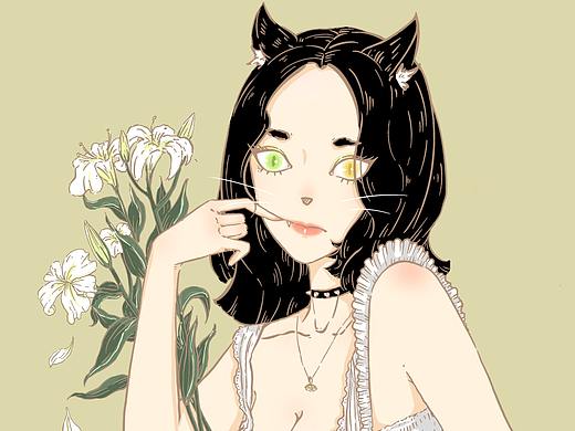 夏日女孩 ✿ 百合（个人主页-ZMzg5OTAxMDQ=） - 创作习作 - 站酷设计师青三令原创素材 - 站酷ZCOOL