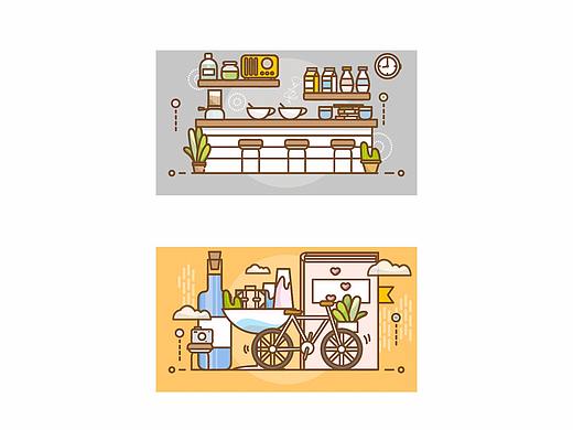 线条风插画