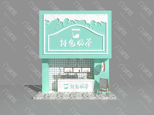 奶茶门头设计_奶茶门头设计素材
