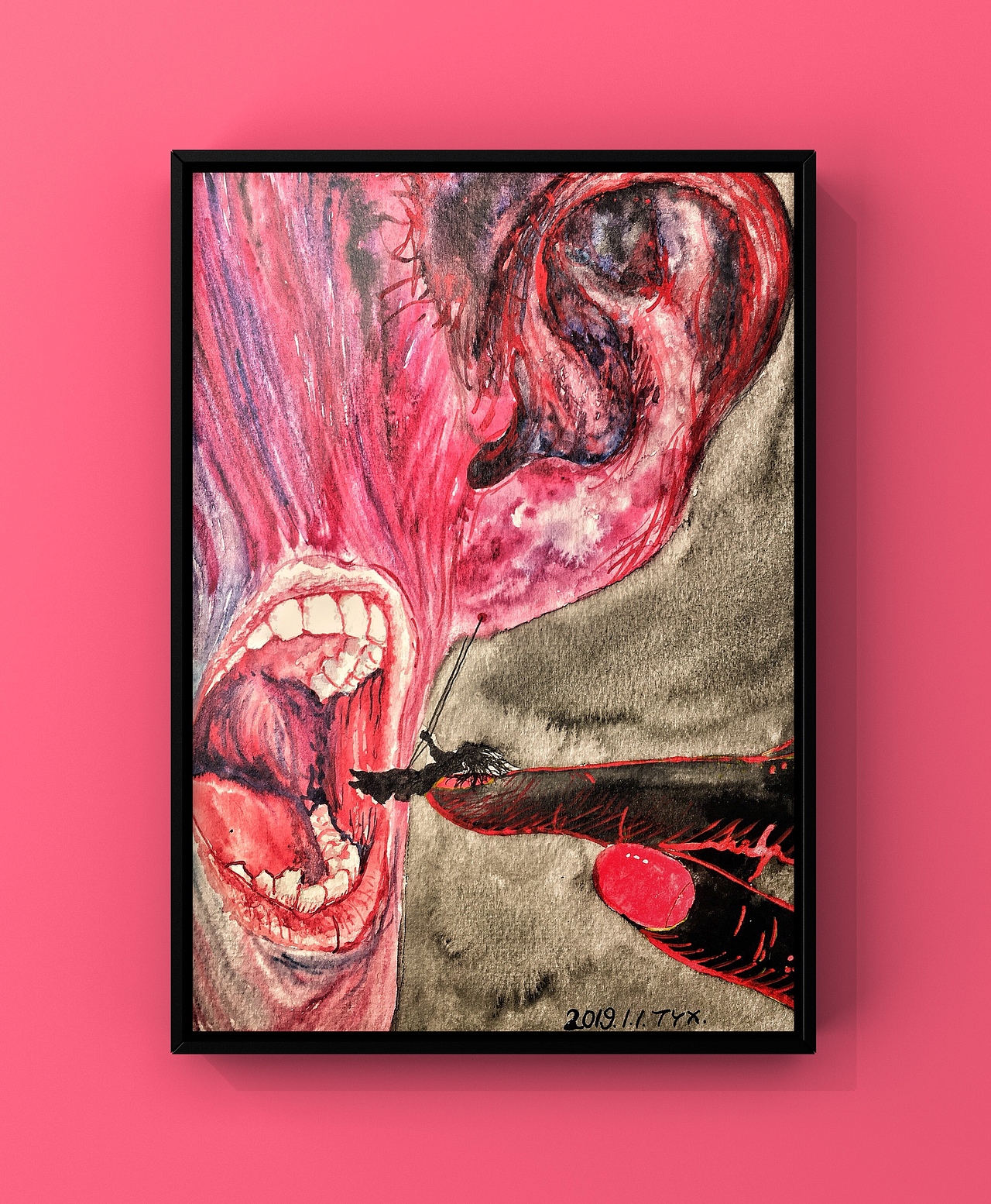 不確定性（圖ZMTU3NzcxMTcy） - 繪畫 - 站酷設(shè)計(jì)師湯一白原創(chuàng)素材 - 站酷ZCOOL