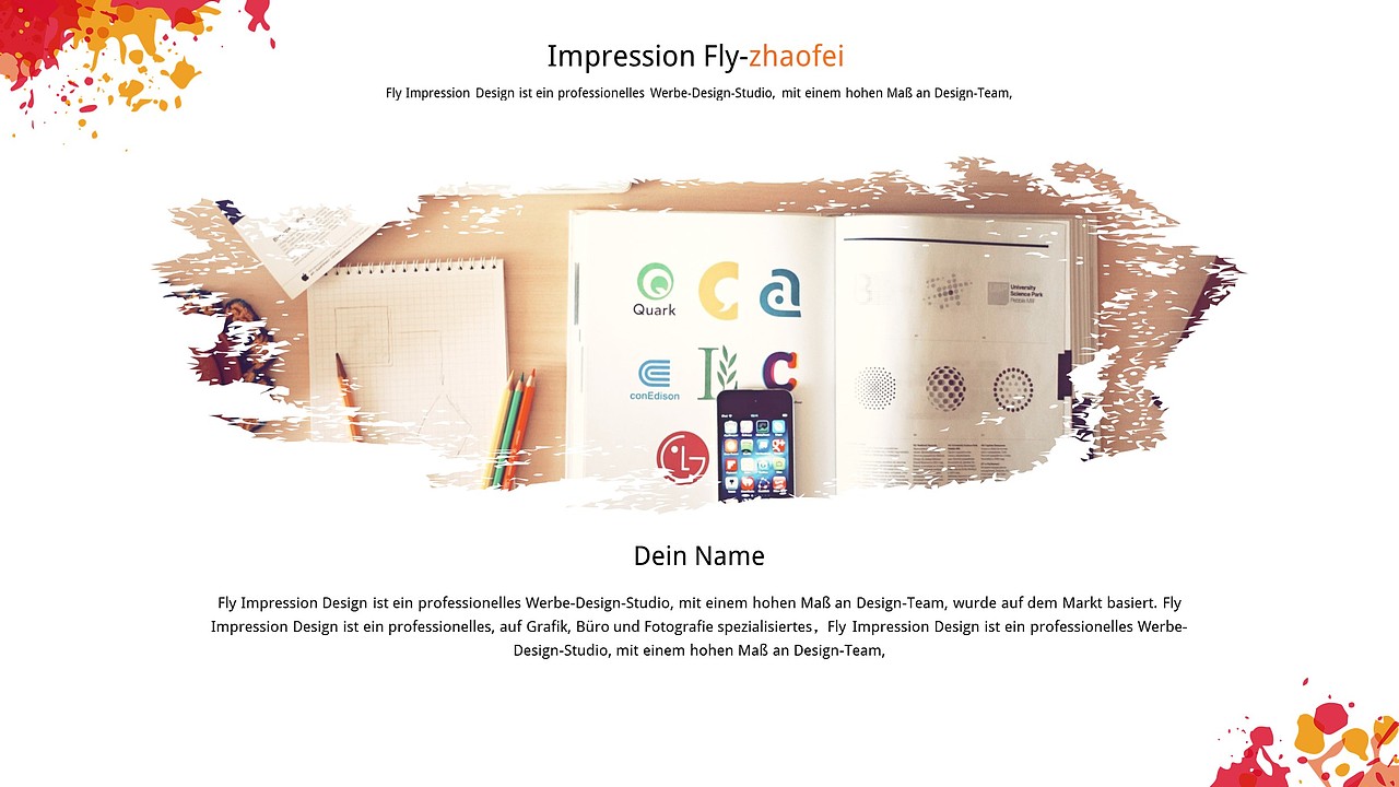 墨迹商务通用PPT模板