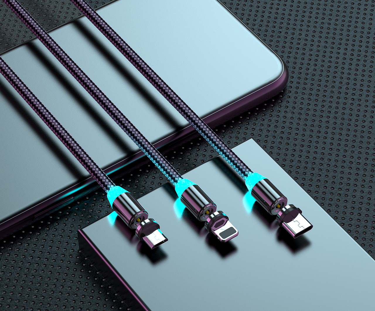 一拖三数据线 渲染