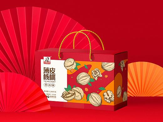 炎黄故里核桃礼盒设计