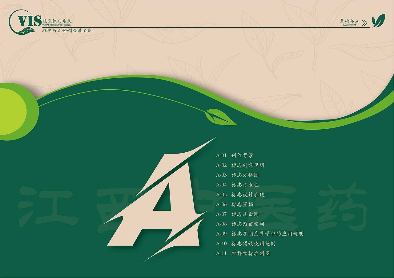 第四届绿色会展大赛三等奖|江西中医药博览会vi设计