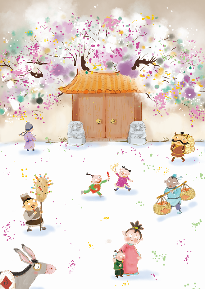 古诗插图（图ZMTg3MDY0NTA0） - 儿童插画 - 站酷设计师锅锅0白米原创素材 - 站酷ZCOOL