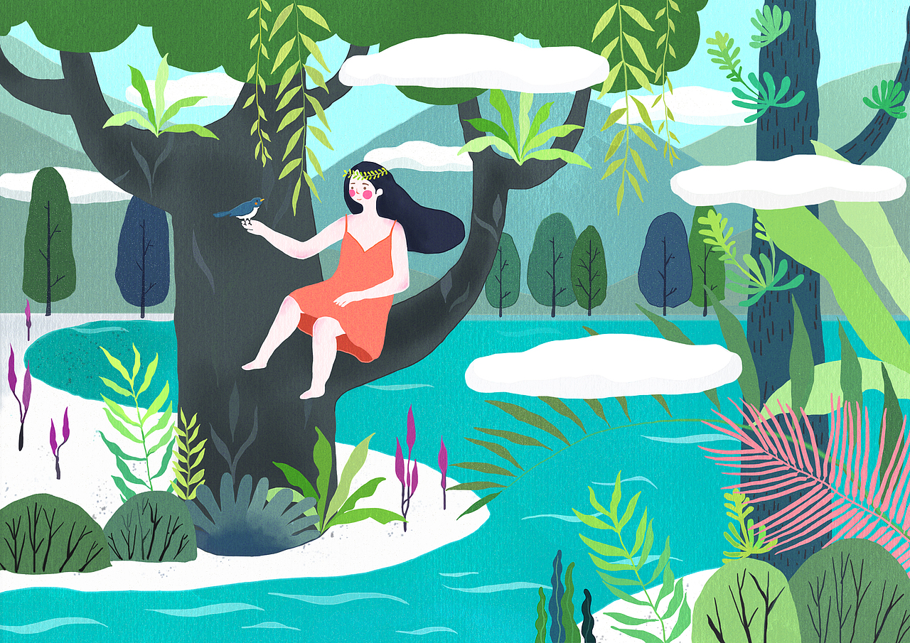 插画（图ZMTk3MzcyNzQ4） - 艺术插画 - 站酷设计师李温柔原创素材 - 站酷ZCOOL