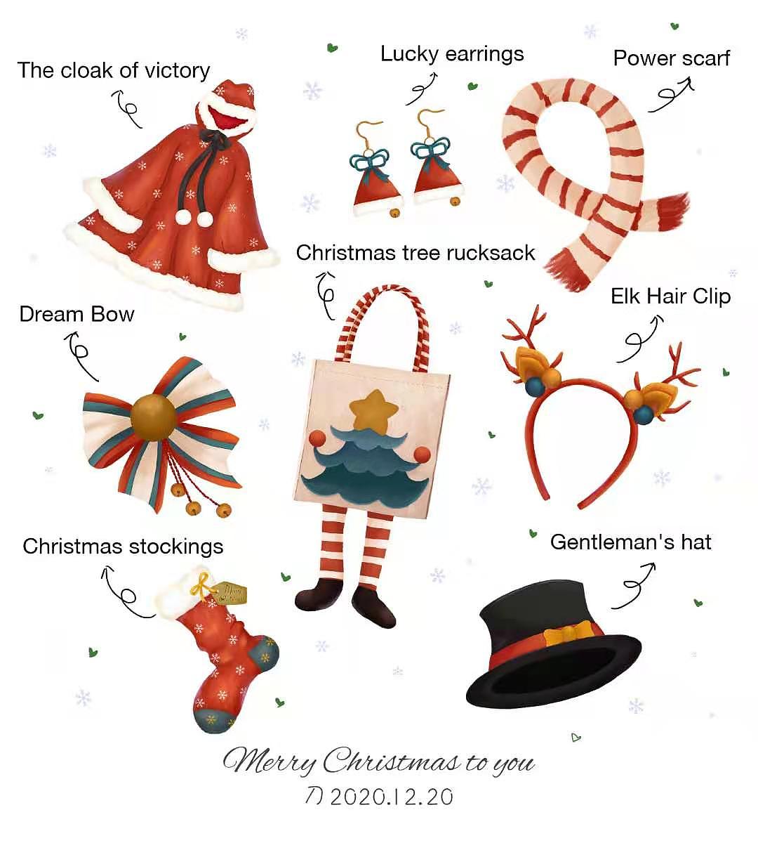圣誕裝備（圖ZMjM5ODYyNDMy） - 兒童插畫(huà) - 站酷設(shè)計(jì)師嗨皮刀原創(chuàng)素材 - 站酷ZCOOL