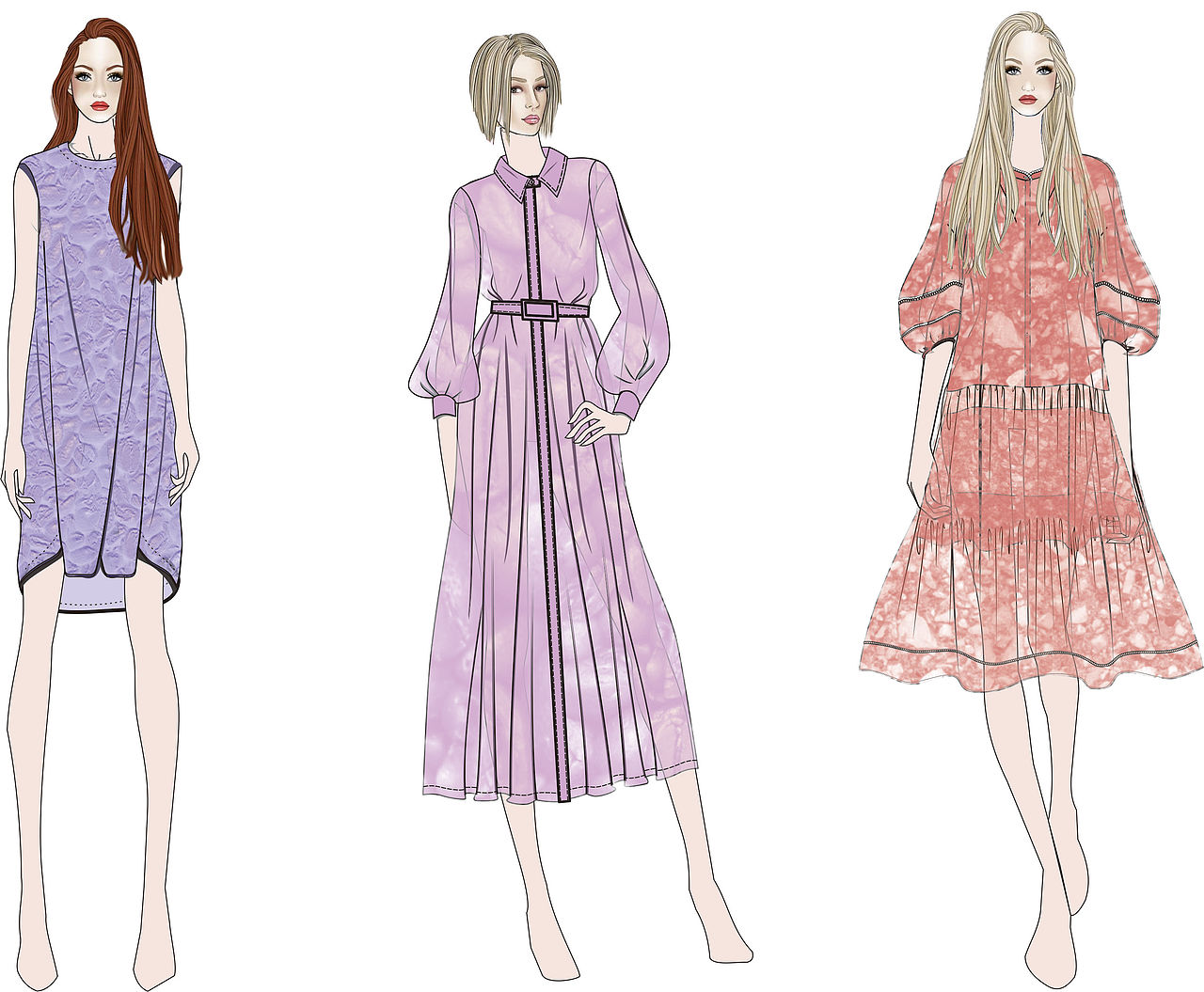 时装设计（图ZMjU5Nzc4NzMy） - 休闲/流行服饰 - 站酷设计师无尚红原创素材 - 站酷ZCOOL