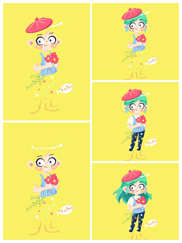 2022末—2023三月末作品集（图ZMzM1OTA4OTY0） - 儿童插画 - 站酷设计师夏洛特H原创素材 - 站酷ZCOOL