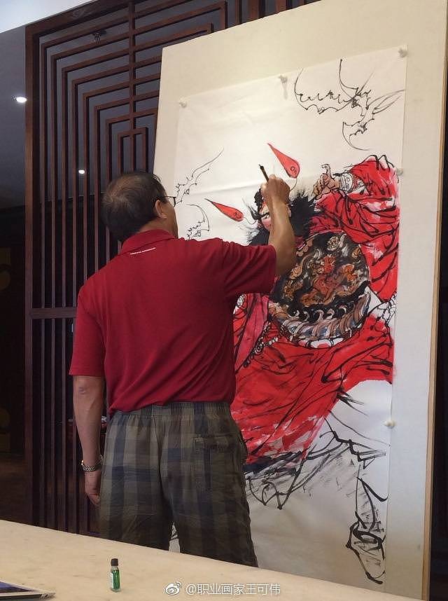 国画作品 引福图（图ZOTc2MDg4NjA=） - 绘画 - 站酷设计师王可伟原创素材 - 站酷ZCOOL